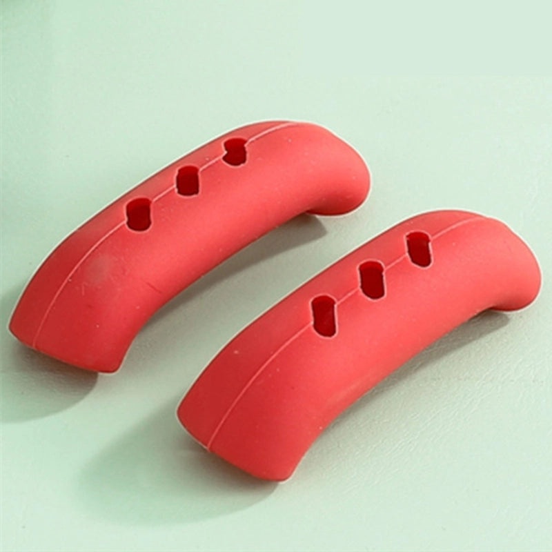 Minimalist Solid Color Silicone Pot Handle Holder Heat Resistant Grip 1 Piece | Kitchen Accessories