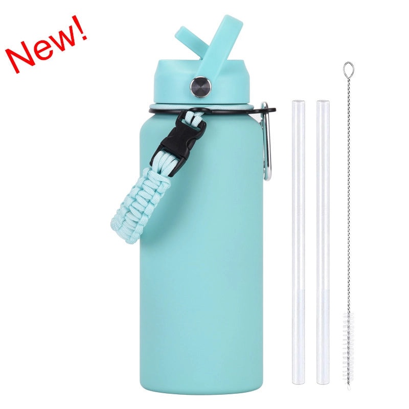 Stainless Steel Water Bottle Single Piece Casual Solid Color | Drinkware & Hydration