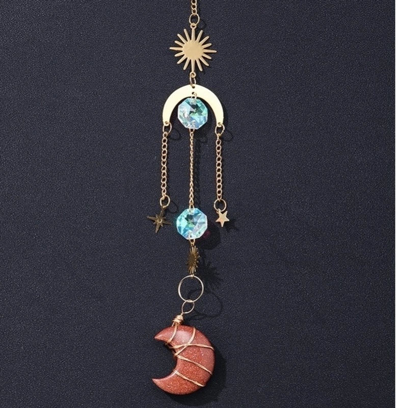 Elegant Moon Crystal Necklace Pendant | Jewelry & Accessories