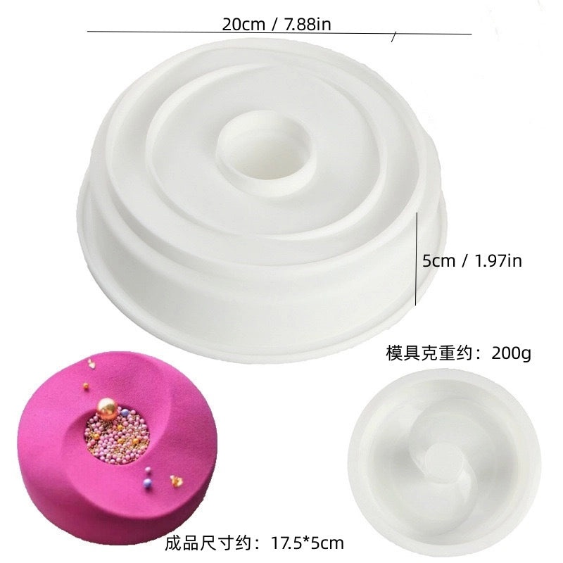 Geometric Heart Shaped Rose Silicone Mold for Kitchen Baking and Crafts | Kitchen Tools & Gadgets