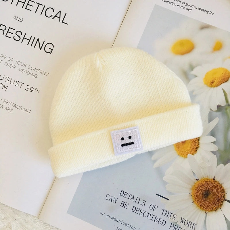 20cm Doll Smiling Wool Hat Knitted Cotton Cap for 20cm Doll Clothes Replacement|Doll Accessories