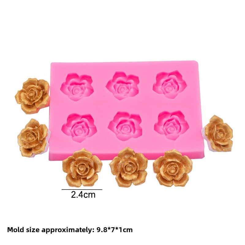 Silicone Mold for Rose Leaves Sunflower and Daisy Flowers Cake Decorating | Baking Tools & Cake Molds