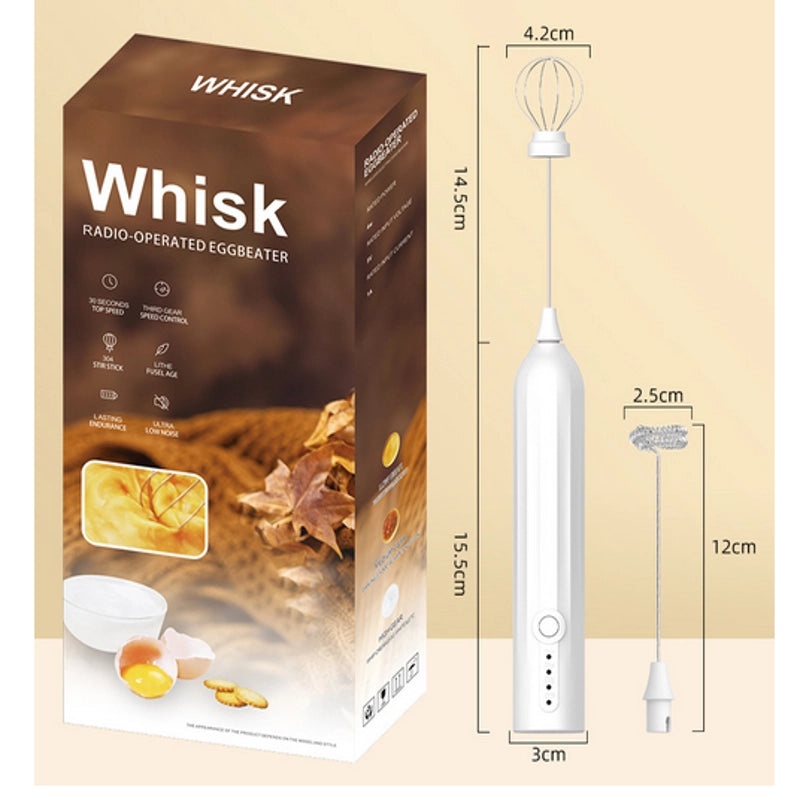 Casual Geometric Stainless Steel Egg Beater Kitchen Baking Utensil