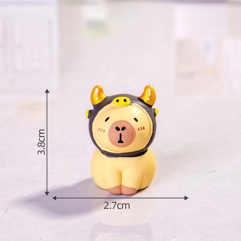 Realistic Capybara Figurine Resin Animal Model Toy | Animal Figurines & Collectibles