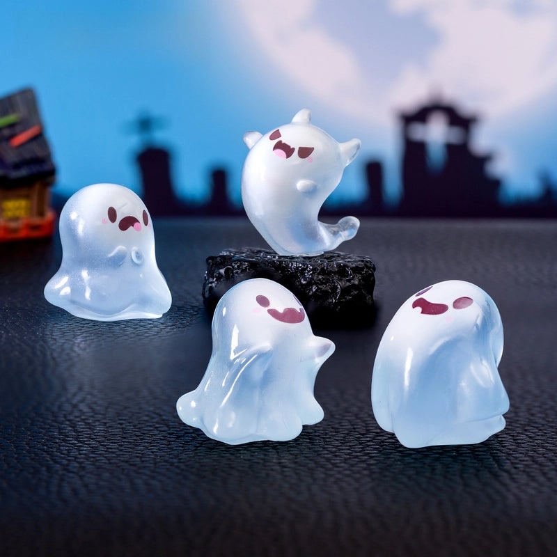 Luminous Mini Halloween Ghost Doll Ornament Cute Micro Landscape Desktop Decoration|Home Decor Accessories