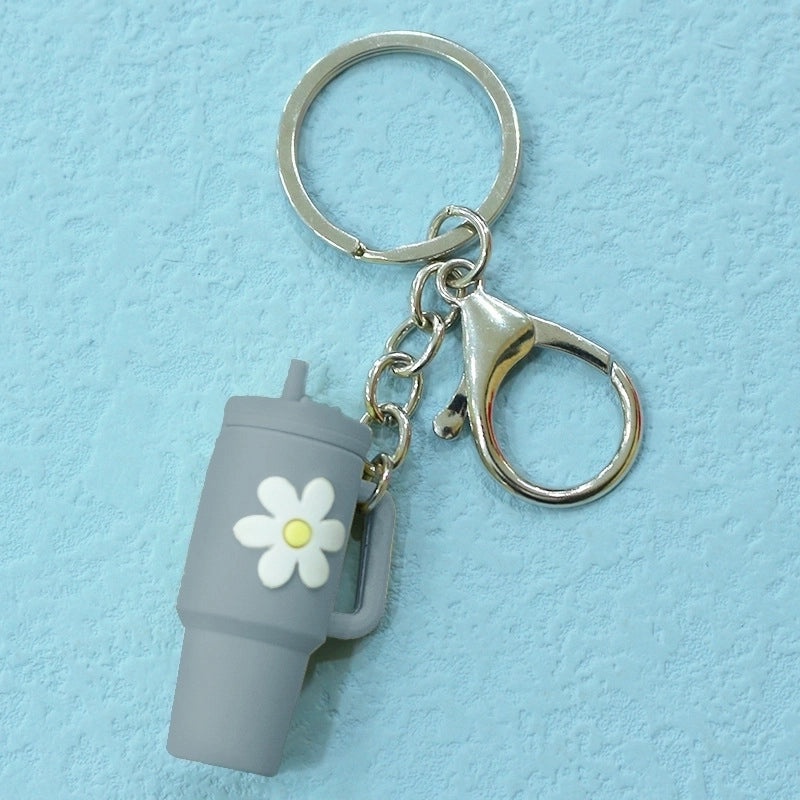 Cartoon Floral Soft Rubber Unisex Cup Charms|Drinkware Accessories