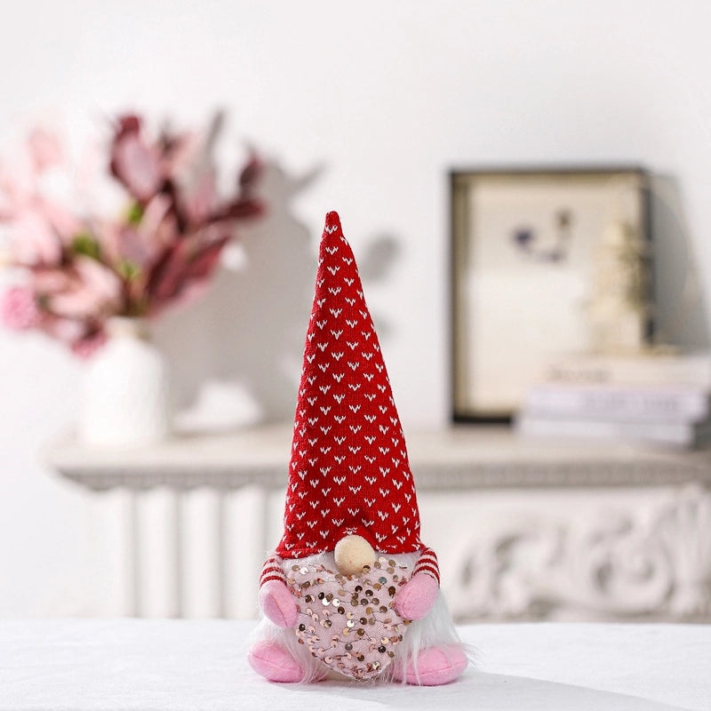 Valentine's Day Heart Shaped Cloth Rudolph Doll Indoor Table Decor|Home Decor