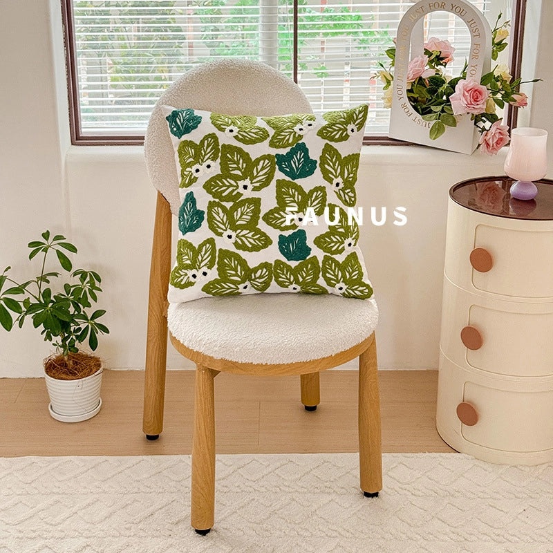 Minimalist Cotton Linen Plant Print Pillow Covers for Couch Sofa Decoration|Home Decor Pillows