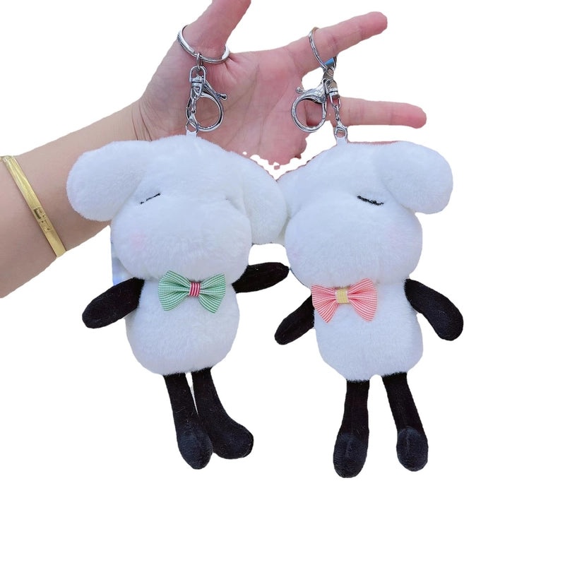 Cute Plush Alpaca Pendant Keychain Small Sheep Doll Charm for Schoolbag Gift|Accessories & Keychains
