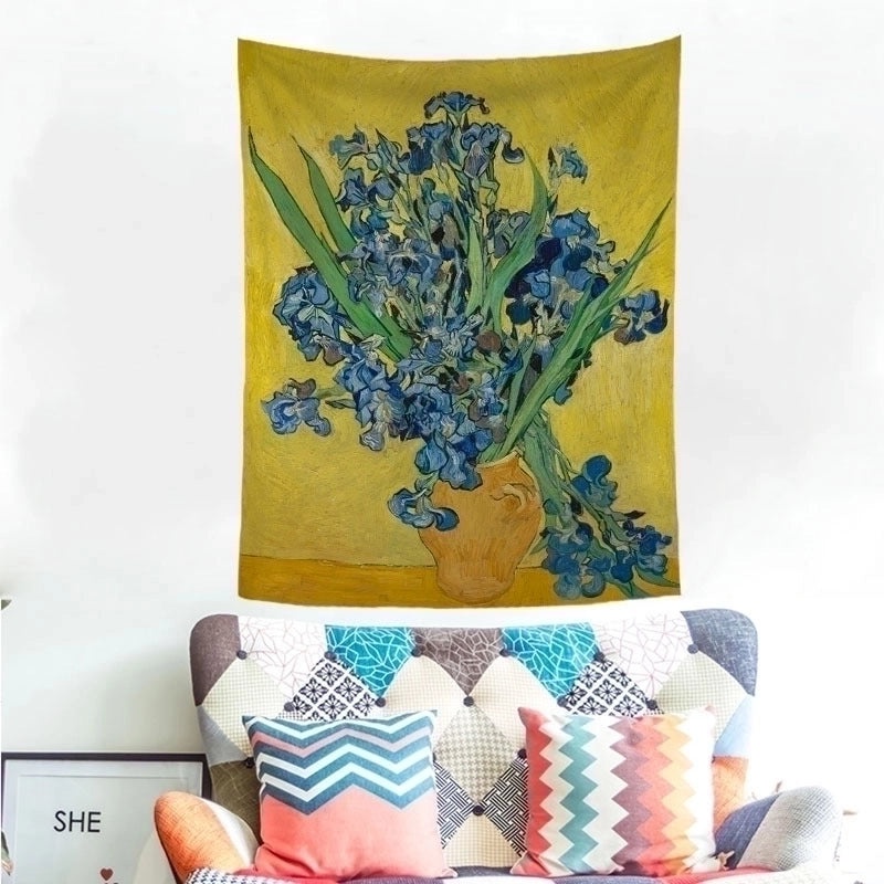 Preppy Style Oil Painting Polyester Wall Tapestry|Home Decor Tapestries