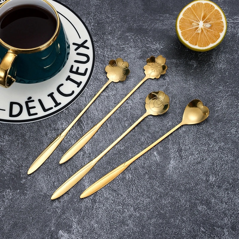 Elegant Floral Stainless Steel Spoon for Everyday Use | Kitchen Utensils