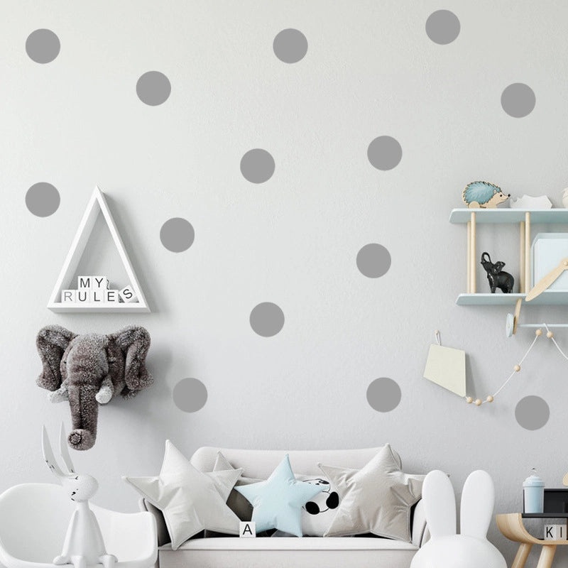 Simple Dot Pattern Wall Stickers for Kids' Bedroom, Porch, and Living Room Decoration|Home Decor Wall Stickers