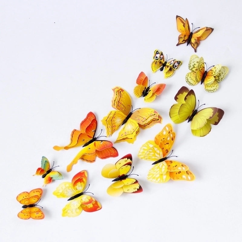 Elegant Butterfly Wall Decals 12-Piece Set for Home Decoration|Home Decor Wall Stickers