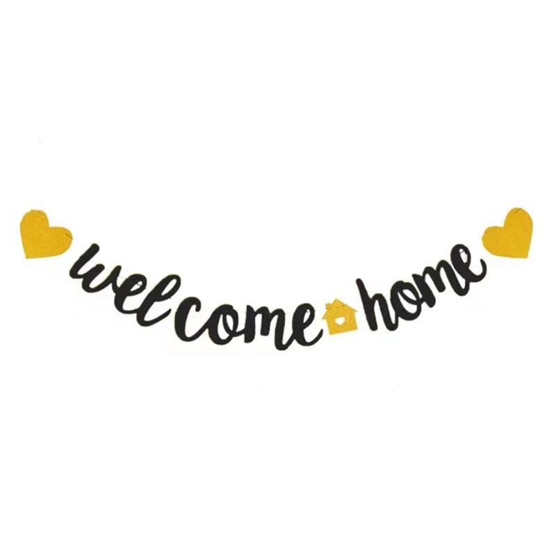 Welcome Home Banner Flag for Party Retirement Family Gathering Decoration|Home Decor Accessories