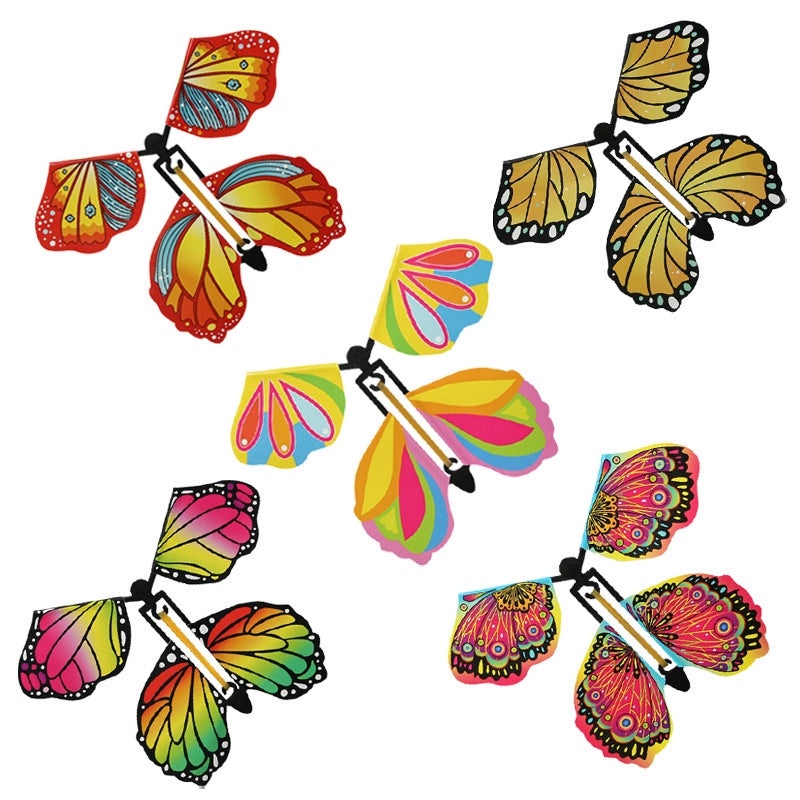 Five Sets of Creative Flying Butterfly Bookmarks Unique Exotic Gifts for Birthday and Reading | Book Accessories
