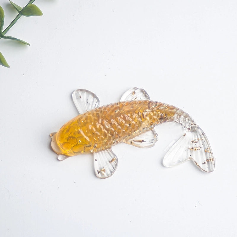 Minimalist Fish Gem Crystal Glue Ornaments | Home Decor & Accessories