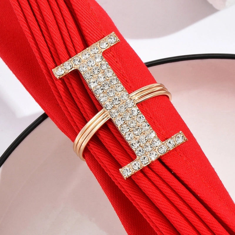 Stylish Metal Letter Napkin Holder Single Piece|Dining Table Accessories