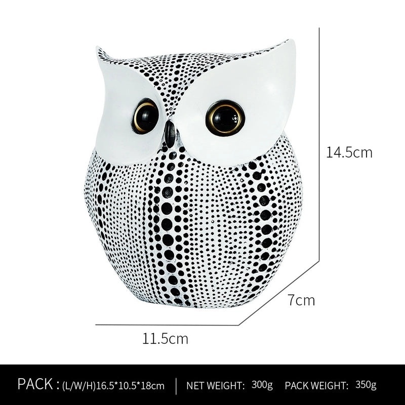Charming Resin Owl Figurine for Home Decor | Home Decoration