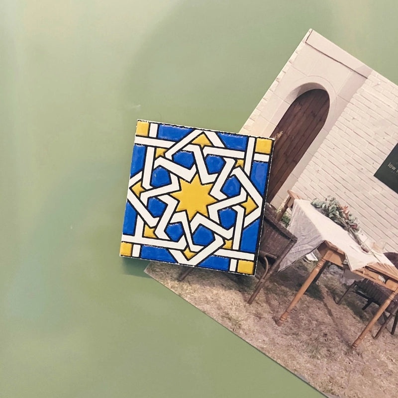 Color Block Minimalist Synthetic Resin Fridge Magnet|Home Decor Accessories