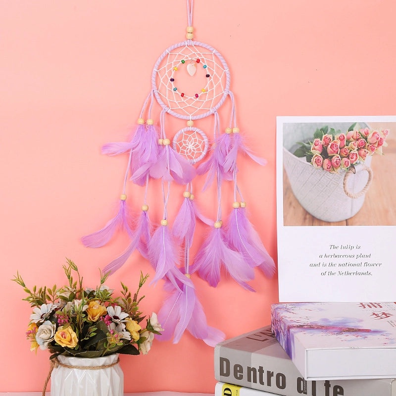 Bohemian Dreamcatcher Feather Metal Wind Chime|Home Decor Wind Chimes