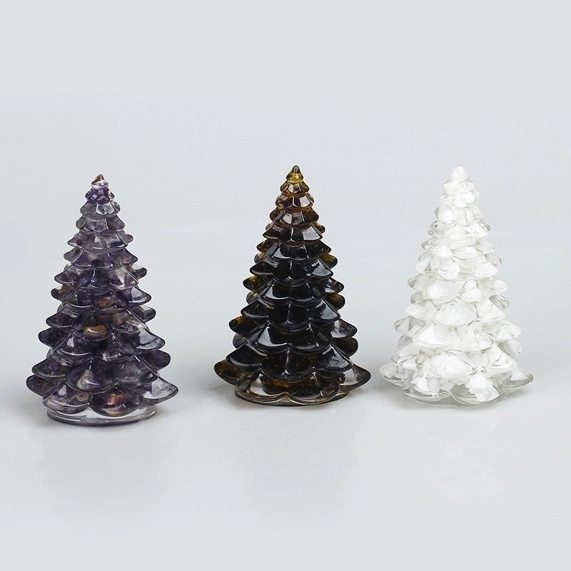 Minimalist Synthetic Resin Christmas Tree Ornaments | Holiday Decorations