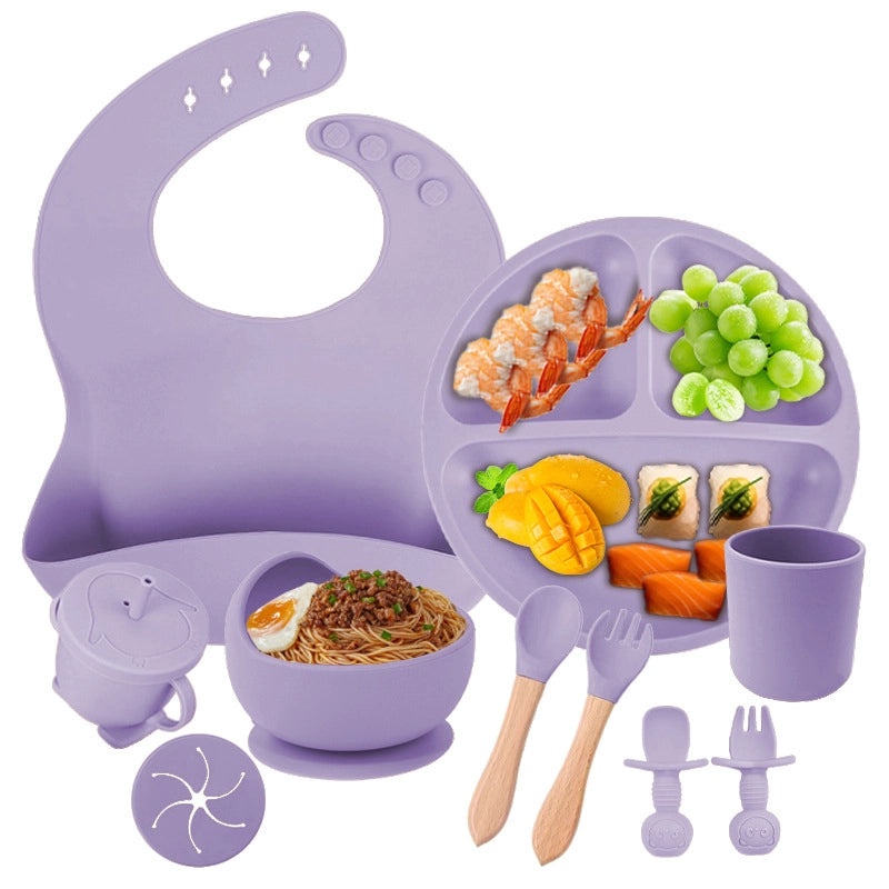 Baby Silicone Tableware Set for Toddlers | Baby Feeding Supplies