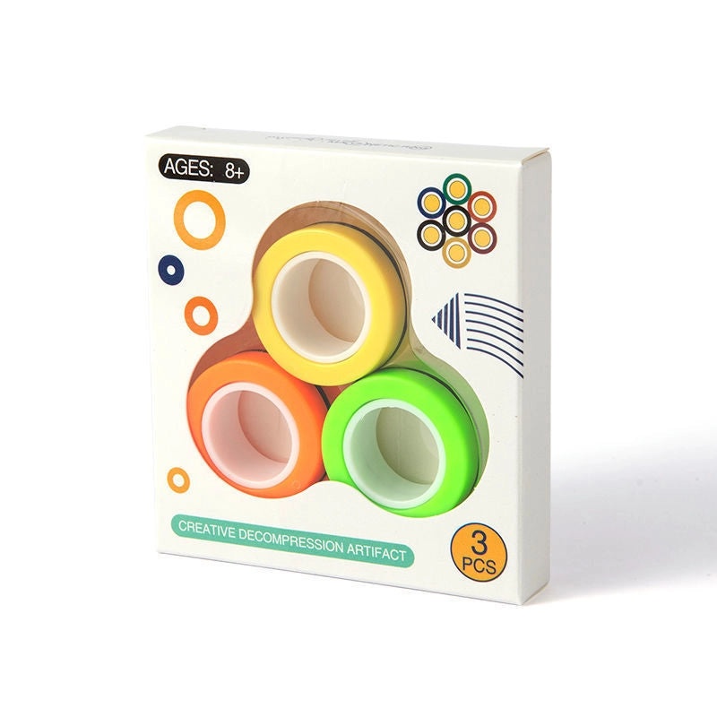 Magnetic Fingertip Gyro Ring Stress Relief Decompression Toy | Fidget Toys & Stress Relief