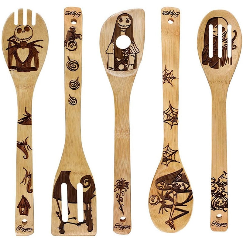 Minimalist Animal Letter Bamboo Shovel Kit 5 Pieces Set|Home & Garden Tools