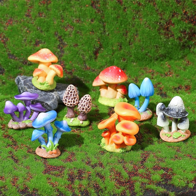 Handcrafted Resin Mushroom Figurines for Home Decor|Home Decor & Ornaments
