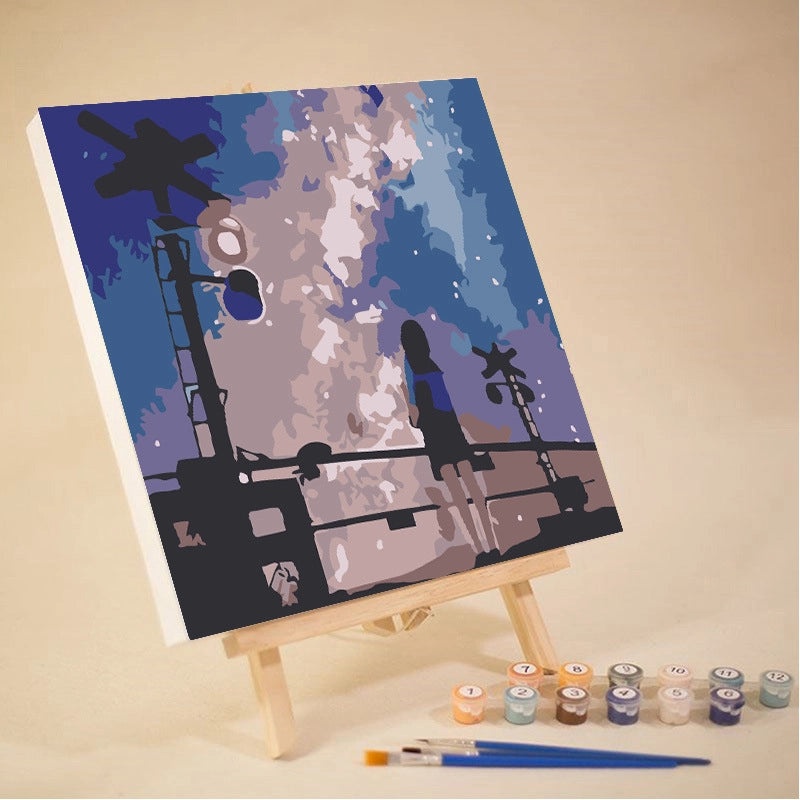 10-12 Color High Quality Pigment Set for DIY Digital Oil Painting Landscape | Painting Supplies