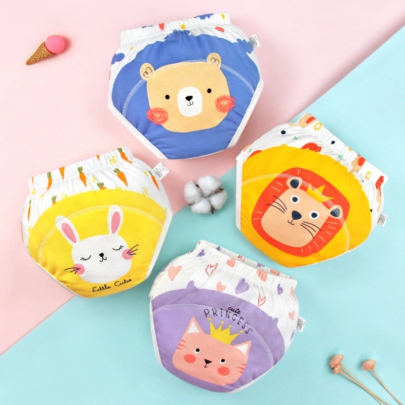 Minimalist Cute Animal Letter Cotton Baby Diaper Cover Soft Baby Accessories | Baby Clothing & Accessories