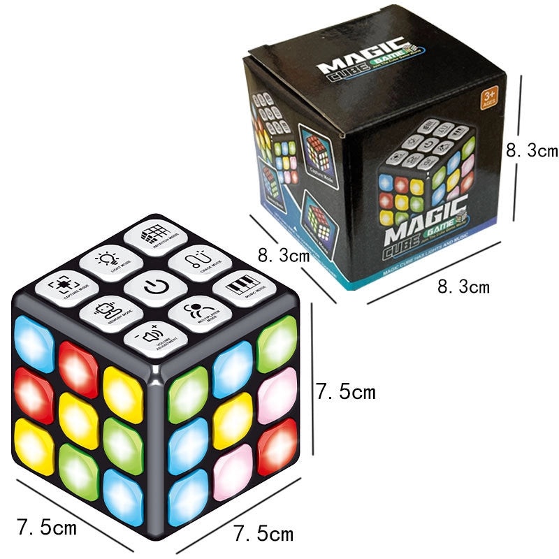 Electronic Multi-function Music Rubik's Cube with LED Lights for Kids | Children's Toys & Games