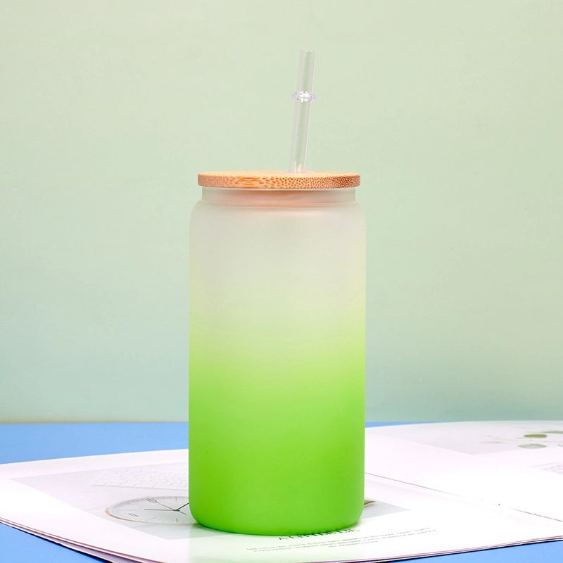 Mason Cup with Bamboo Lid and Straw|Outdoor Drinkware