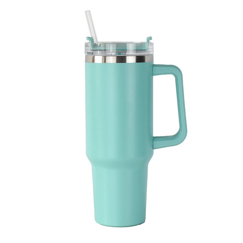 Customized 40oz Stainless Steel Double-layer Insulated Ice Tumbler with Handle for Car | Drinkware & Travel Mugs