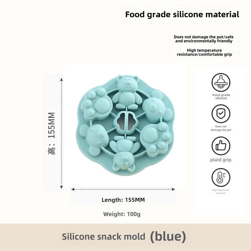 Baby Silicone Cat Claw Steamed Cake Mold for Infant Food Baking | Baby Feeding Accessories