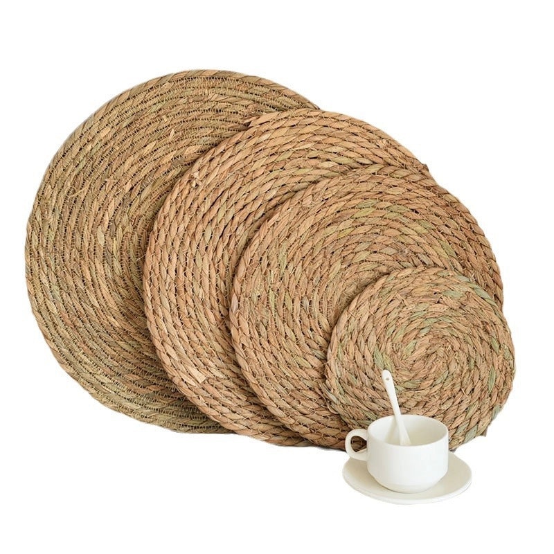 Natural Woven Water Hyacinth Placemat - Single Piece|Table Linens & Placemats