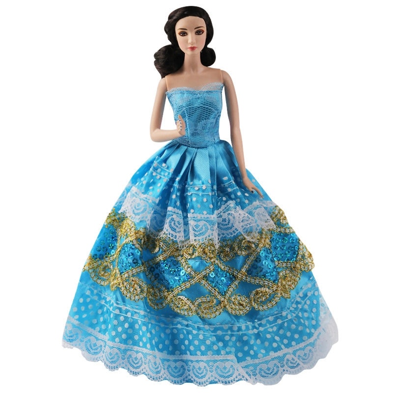 Exclusive Badger Doll Wedding Dress Princess Dress Large Doll Accessories|Doll Clothing & Accessories