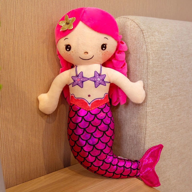 Adorable Mermaid Princess Plush Doll Sleeping Pillow for Kids Gift | Kids Bedding & Decor
