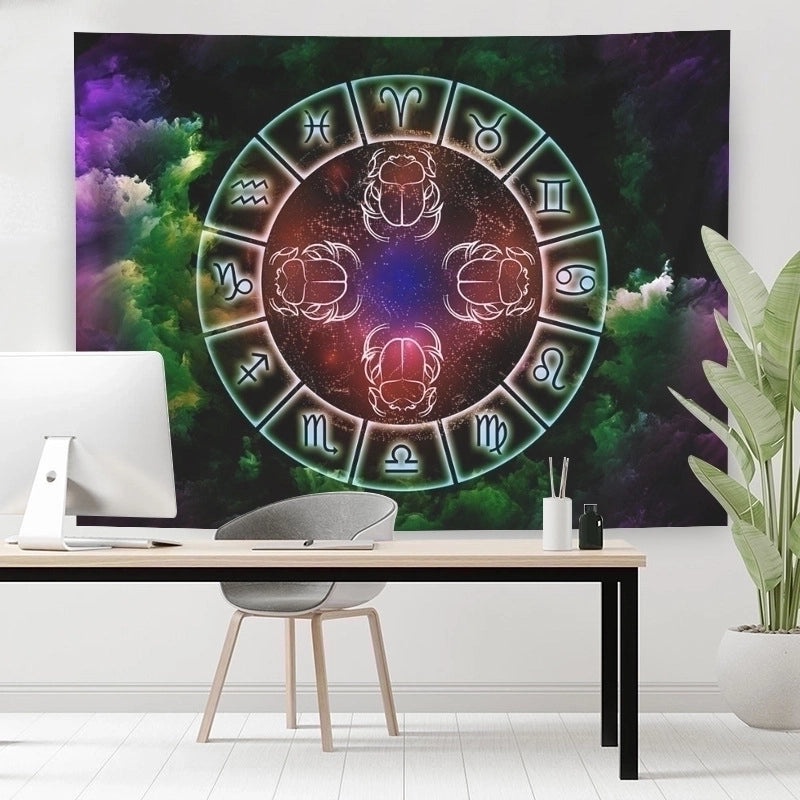 Abstract Human Silhouette Retro Polyester Wall Hanging|Home Decor Tapestry