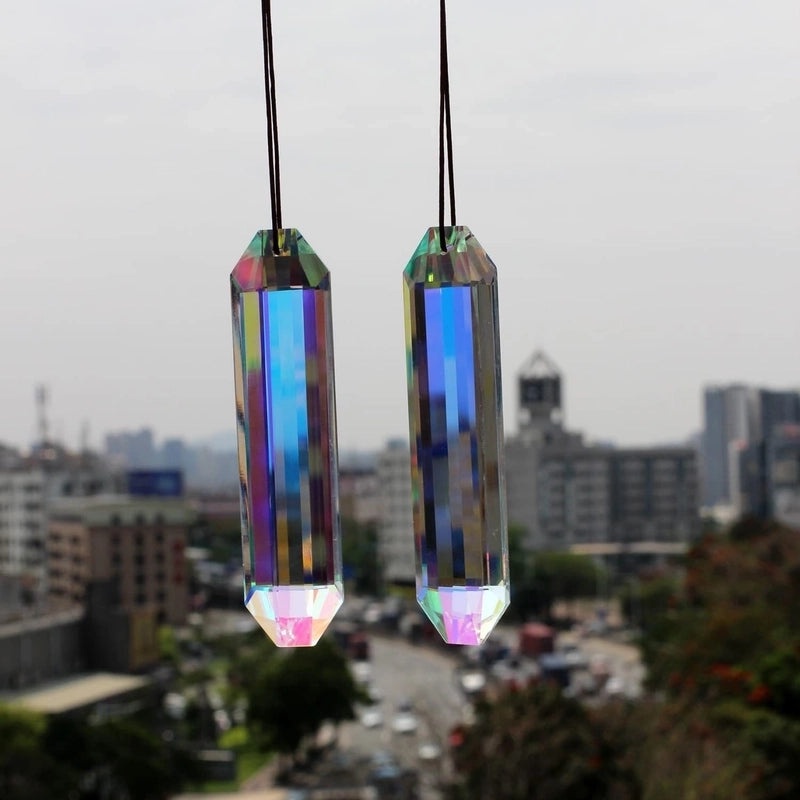 Elegant Geometric Crystal Suncatcher Wind Chime for Home Decor | Home Decor & Accessories