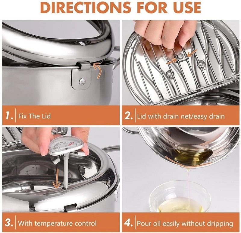 Elegant Casual Solid Color Stainless Steel Cookware Single Piece | Kitchen Cookware