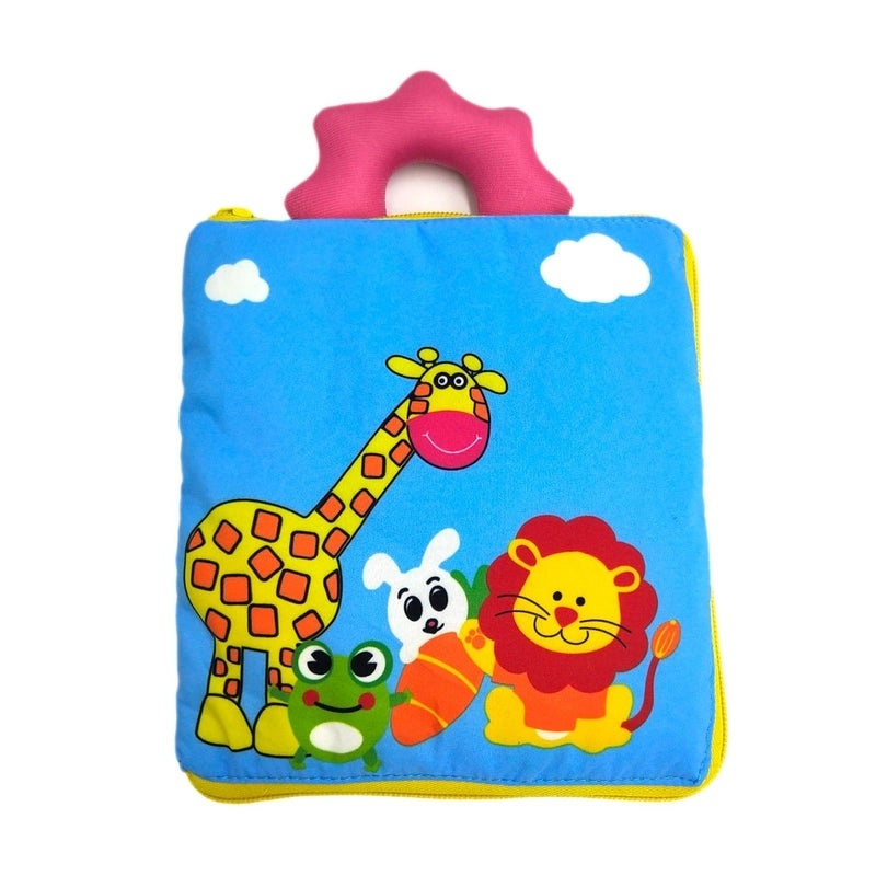 Soft Fabric Baby Book with Cartoon Designs|Baby Toys & Books