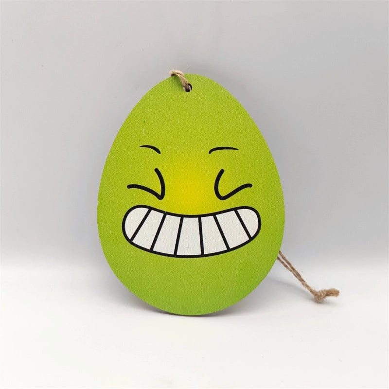 Elegant Easter Wooden Rabbit Hanging Ornament for Home Party Decorations | Home Decor