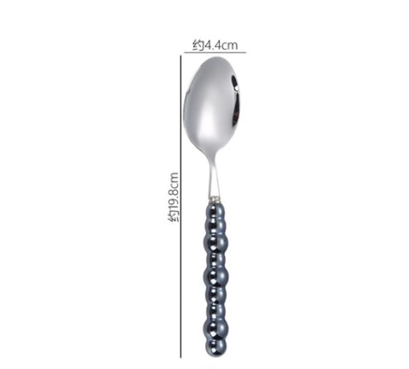 Baroque Style Solid Color Stainless Steel Cutlery Single Piece|Kitchen & Dining Tableware