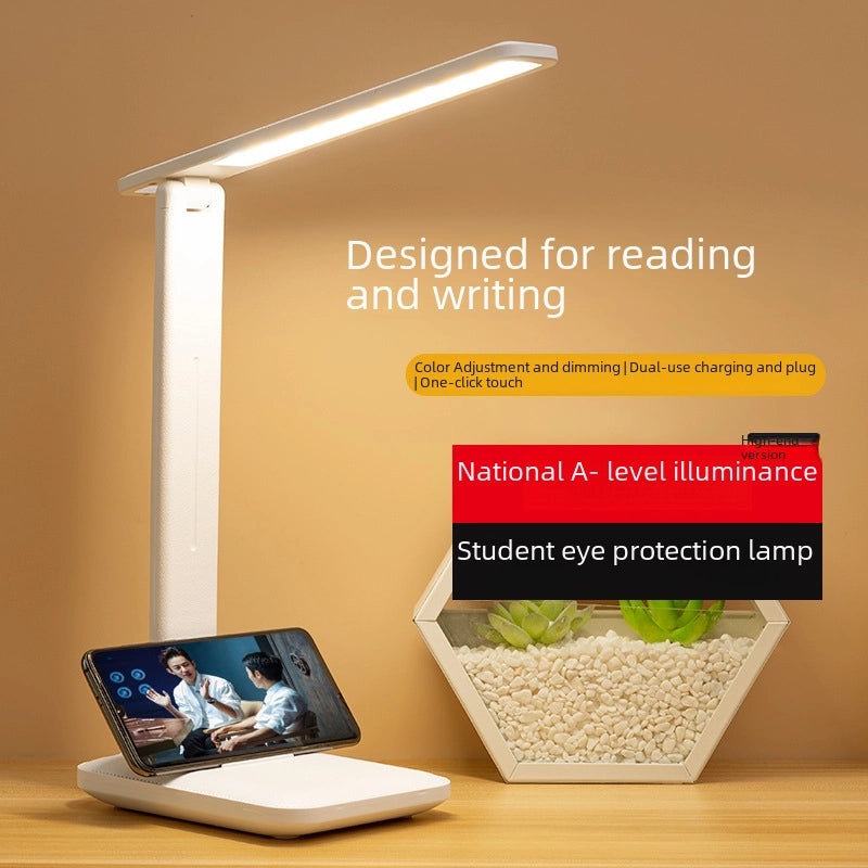 Eye Protection Touch Desk Lamp with Dimming and Color Adjustments for Students Charging Bedside Light|Lighting & Desk Lamps