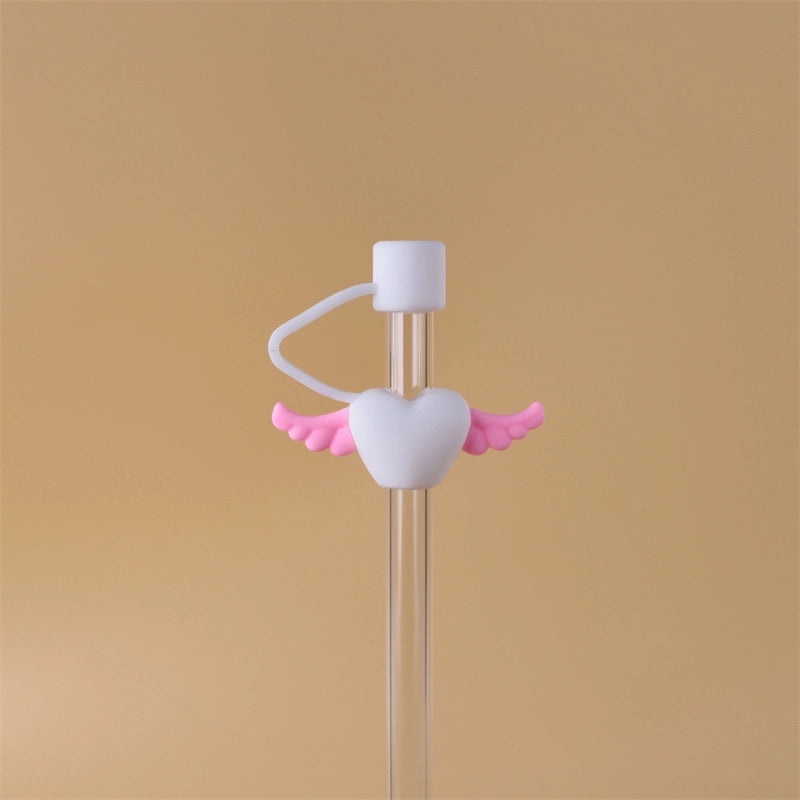 10mm Glass Straw Dust Cover Stainless Steel Cap for Large Diameter Straws Milk Tea Accessories|Drinkware Accessories