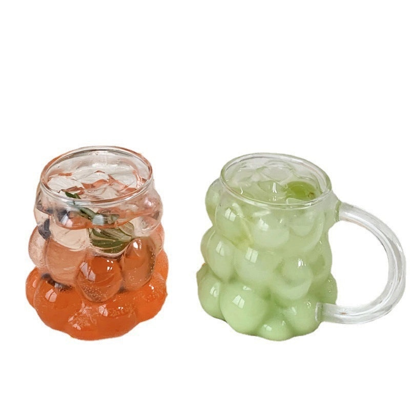 Stylish Solid Color Borosilicate Glass Water Bottle for Casual Vacation | Drinkware & Water Bottles