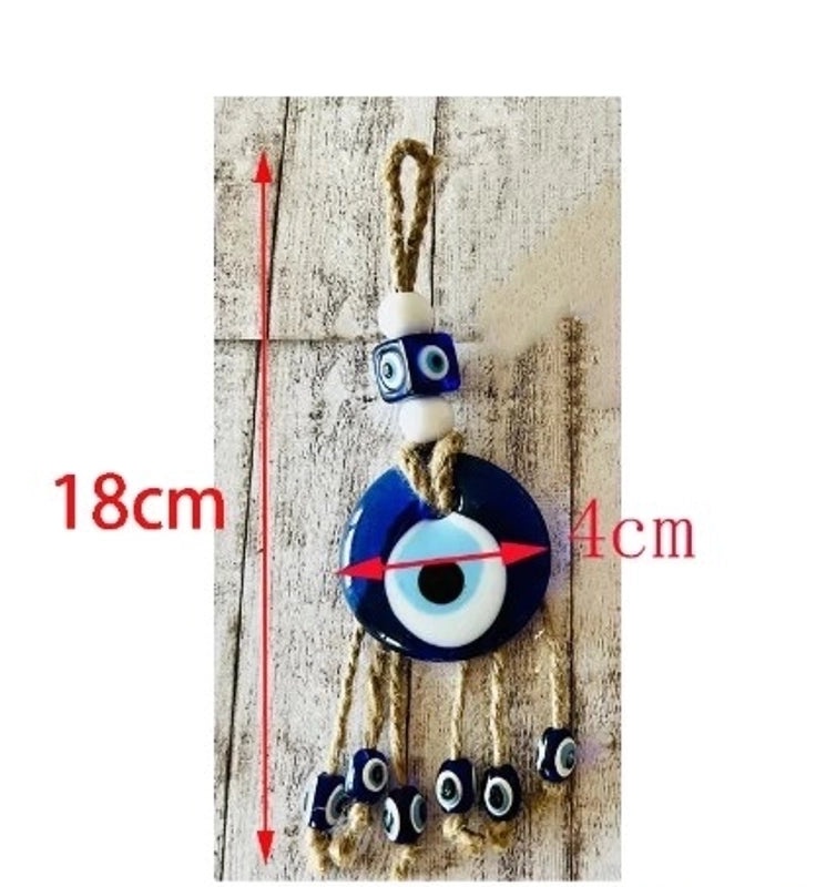 Ethnic-Inspired Devil's Eye Glass Pendant | Fashion Accessories