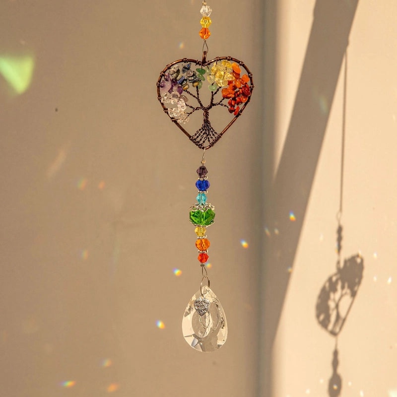 Pastoral Heart-Shaped Moon Water Drop K9 Crystal Pendant | Jewelry & Accessories