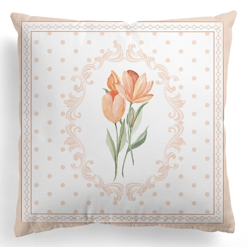 European Retro Floral Pillowcase with Geometric Plaid Design|Home Decor Cushions